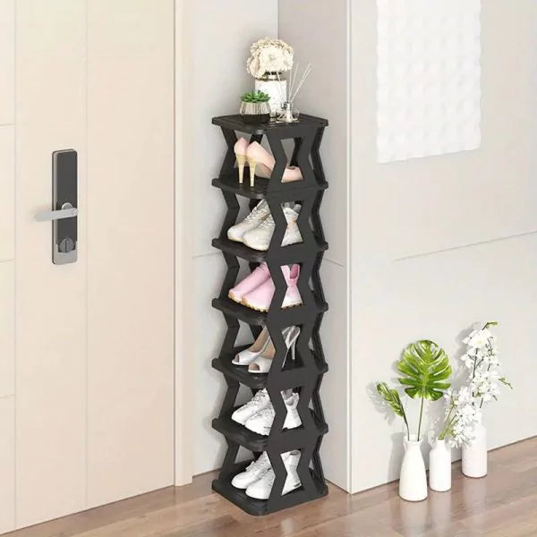 6 Floor Shoe Rack – 6 Tier Shoe Rack – Shoe Rack- Unique X Design Shoe Rack- High Quality – Without Box