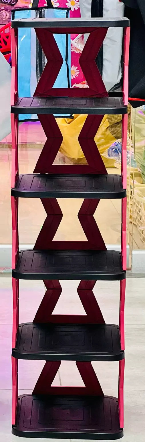 6 Floor Shoe Rack – 6 Tier Shoe Rack – Shoe Rack- Unique X Design Shoe Rack- High Quality – Without Box