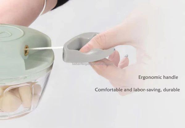 Hand Pulled Multipurpose Chopper & Cutter | Rope Pulled Chopper Multifunctional Meat Grinder, Vegetable Cutter (random Color)